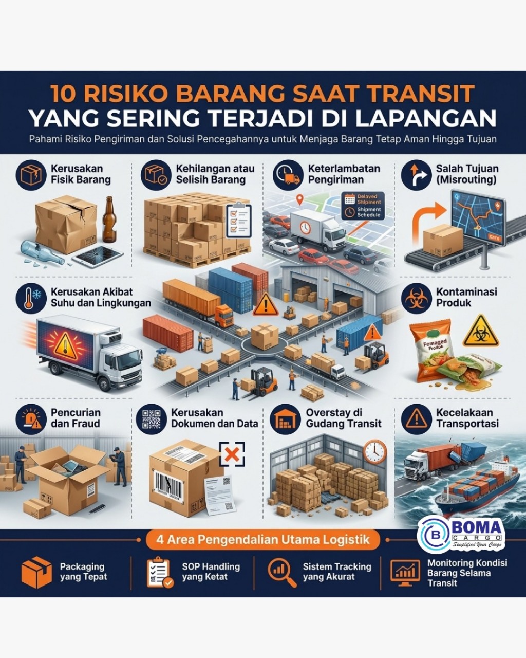 Resiko Barang Saat Transit yang Sering Terjadi di Lapangan