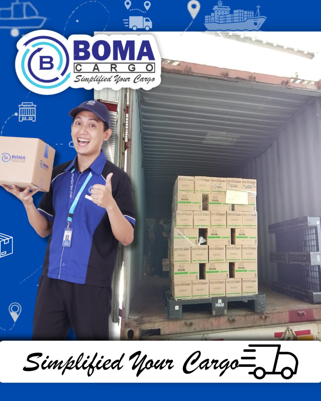PROSES LOADING BARANG DI CONTAINER